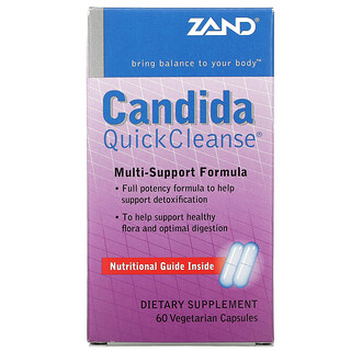 Zand, Candida Quick Cleanse 念珠菌清體膠囊，60 粒素食膠囊