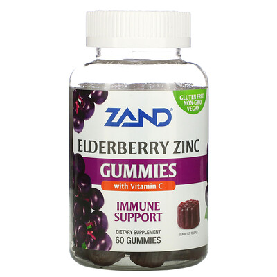 Zand поддержка иммунитета, бузина, цинк и витамин С, 60 жевательных конфет