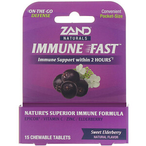 Отзывы о Занд, Immune Fast, Sweet Elderberry, 15 Chewable Tablets