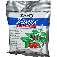 Леденцы от кашля с вишнево-ментоловым вкусом Zumka, Herbalozenge, Cherry Menthol Flavor, 15 гомеопатических леденцов - изображение
