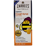 Zarbee’s, Детский ночной сироп от кашля, натуральный ароматизатор-виноград, 118 мл (4 жидких унций) отзывы