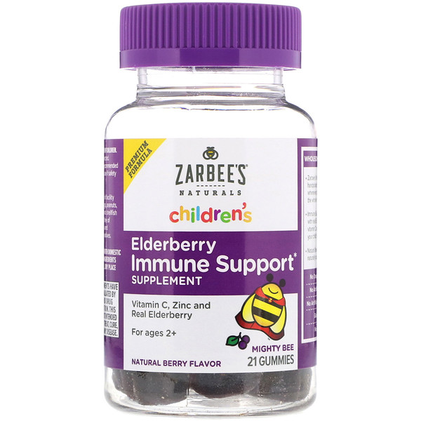 Zarbee's, Children's Mighty Bee, Elderberry Immune Support, Natural