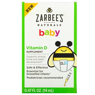 Zarbee's, Bebé, vitamina D, 0,47 fl oz (14 ml)