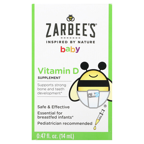 Zarbee's, Baby, Vitamin D, 0.47 fl oz (14 ml)
