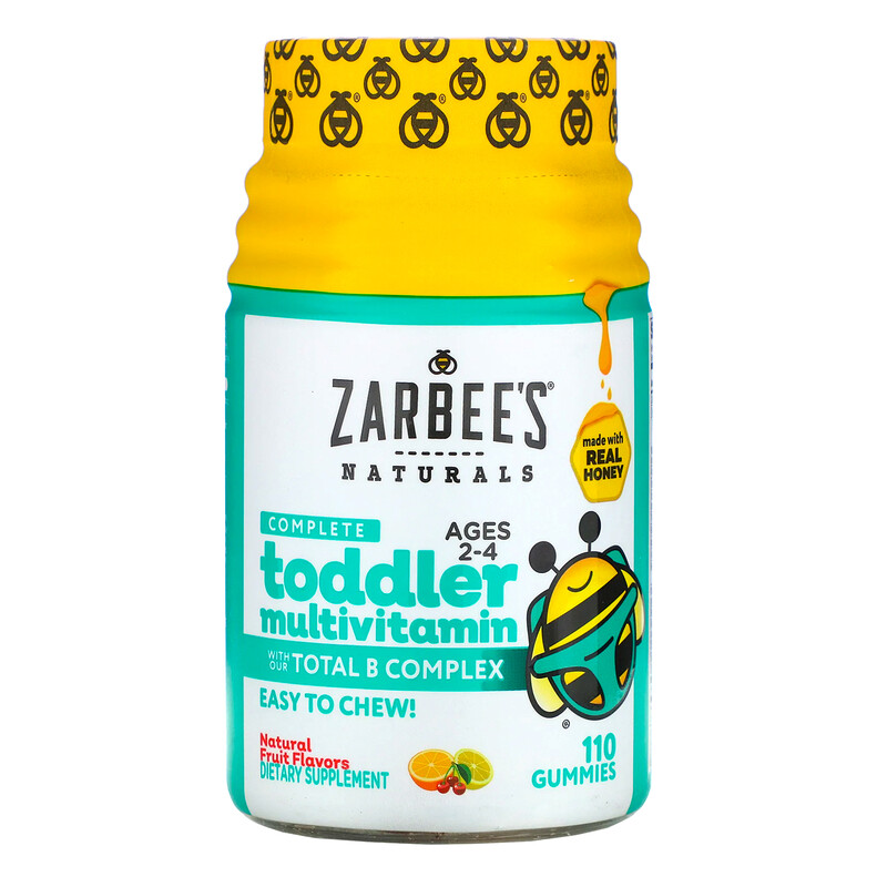 Zarbee's, Complete Toddler Multivitamin, Ages 24, Natural Fruit