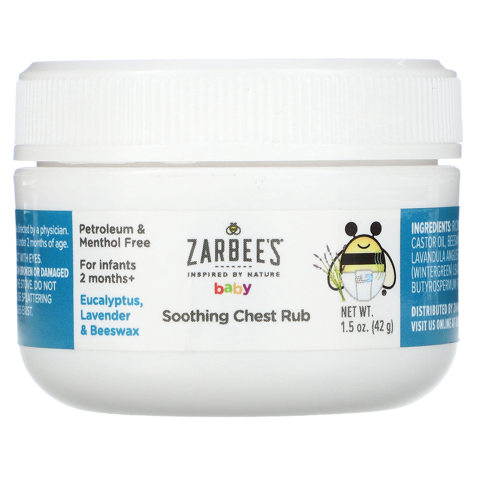 Zarbee's, Baby, Soothing Chest Rub with Eucalyptus, Lavender & Beeswax