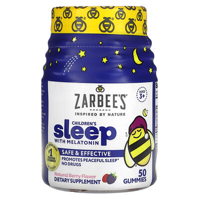 

Zarbee's Children's Sleep with Melatonin Ages 3+ Natural Berry 50 Gummies