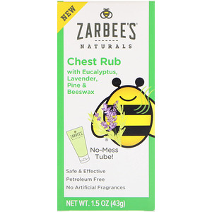 Отзывы о Зарбис, Naturals, Chest Rub with Eucalyptus, Lavender, Pine & Beeswax , 1.5 oz (43 g)