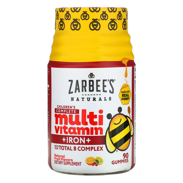 Zarbee's, Children's Complete Multivitamin + Iron, Natural Fruit ...