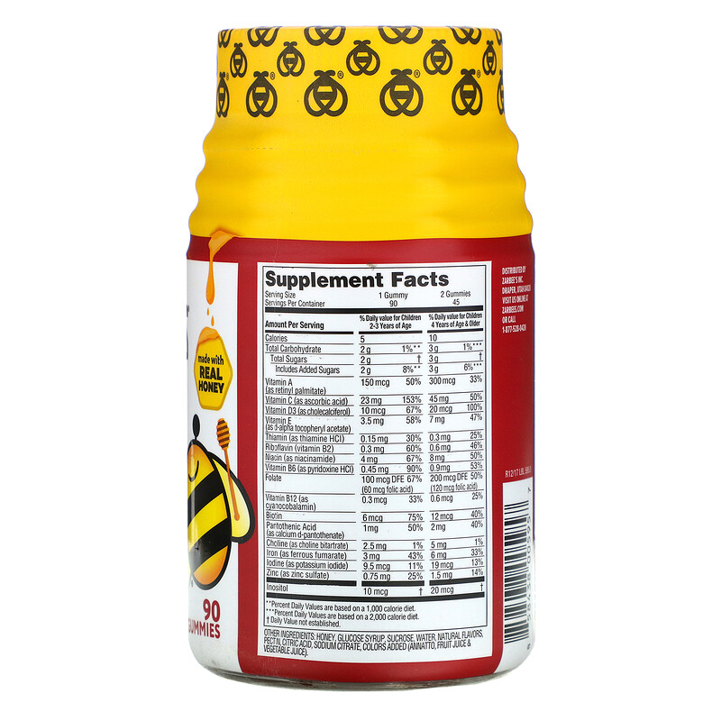 Zarbee's, Children's Complete Multivitamin + Iron, Natural Fruit