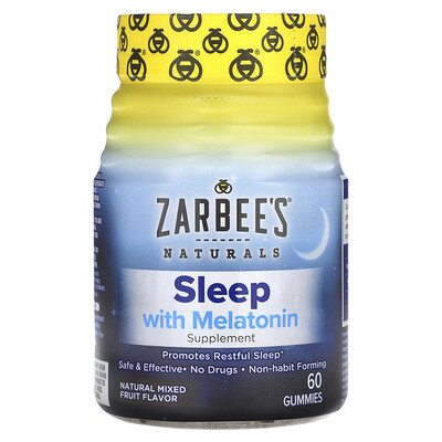 

Zarbee's Sleep with Melatonin Natural Mixed Fruit 60 Gummies