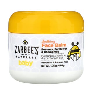Zarbee's, Protetor Facial Calmante Infantil, 1,75 oz (49,6 oz)