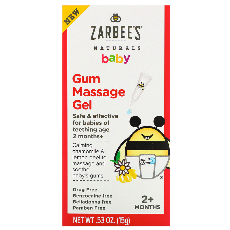 Zarbee's, Baby, Gum Massage Gel, 2+ Months, 0.53 oz (15 g) iHerb