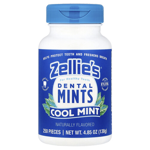 Zellie's, Mentas dentales, Menta fresca, 250 piezas