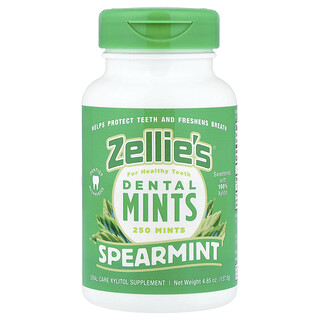 Zellie's‏, מנטה לשיניים, מנטה, 250 יחידות