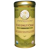 Отзывы о Органический зеленый чай, кокосовый чай, 22 пакетика, 1,54 унции (44 г)