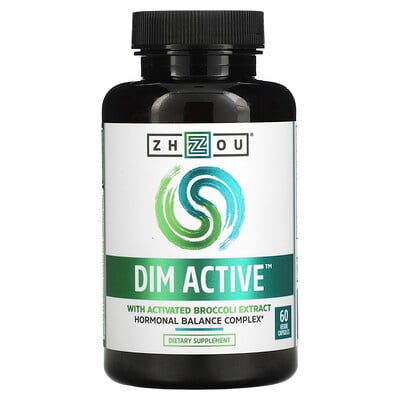 

Zhou Nutrition DIM Active, комплекс для гормонального баланса, 60 вегетарианских капсул