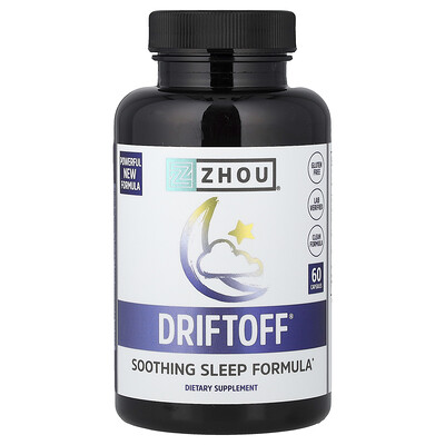 Zhou Nutrition Driftoff Soothing Sleep Formula 60 Capsules