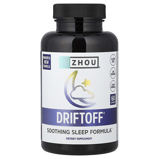 Zhou Nutrition, Driftoff®, Rahatlatıcı Uyku Formülü, 60 Kapsül