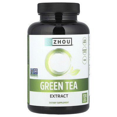 Zhou Nutrition Green Tea Extract 500 mg 120 Veggie Capsules