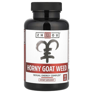 Zhou Nutrition, Horny Goat Weed, Cinsel Enerji Kompleksi, 60 Bitkisel Kapsül