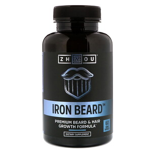 Отзывы о Zhou Nutrition, Iron Beard, 60 Veggie Capsules