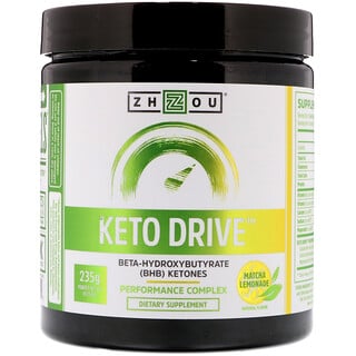 Zhou Nutrition, Keto Drive, Limonada com Matchá, 235 g