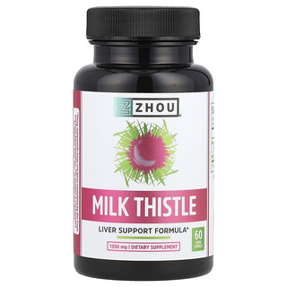 Zhou Nutrition, Ciulin de lapte, 60 de capsule vegetale (450 mg per capsulă)