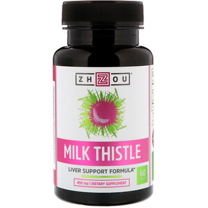 Отзывы о Zhou Nutrition, Milk Thistle, Live Support Formula, 450 mg, 60 Tablets