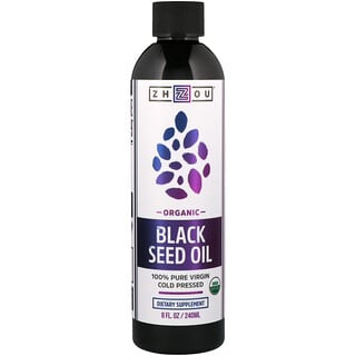 Zhou Nutrition, Bio, 100% reines Virgin Black Seed Oil, kaltgepresst, 8 fl. oz (240 ml)