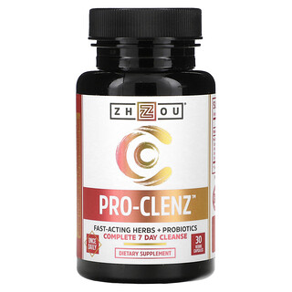Zhou Nutrition, Pro-Clenz, 컴플리트 7일 클렌즈, 베지 캡슐 30정