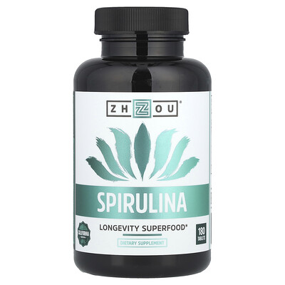 Product Image for Zhou Nutrition, Spirulina, 180 Tablets