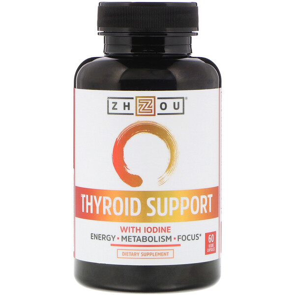 Thyroid Support with Iodine, 60 Veggie Capsules