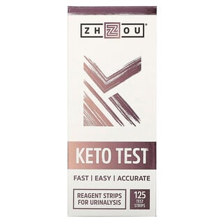 Zhou Nutrition, Keto Test, 125 bandes de test