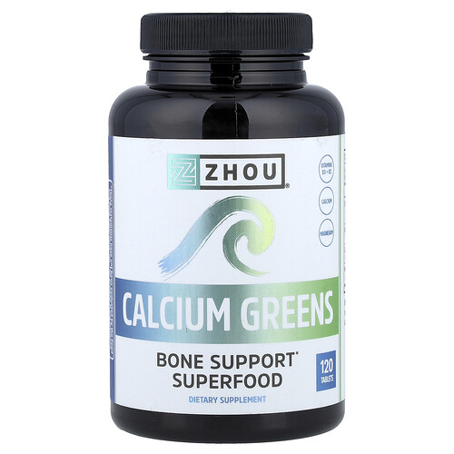 Zhou Nutrition Calcium Greens, 120 Tablets