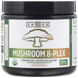 Отзывы о Zhou Nutrition, Mushroom 8-Plex Powder, 2.14 oz (60 g)