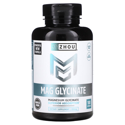 

Zhou Nutrition Mag Glycinate 87 mg 180 Capsules