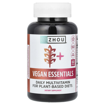 Zhou Nutrition  Vegan Essentials  60 Capsules