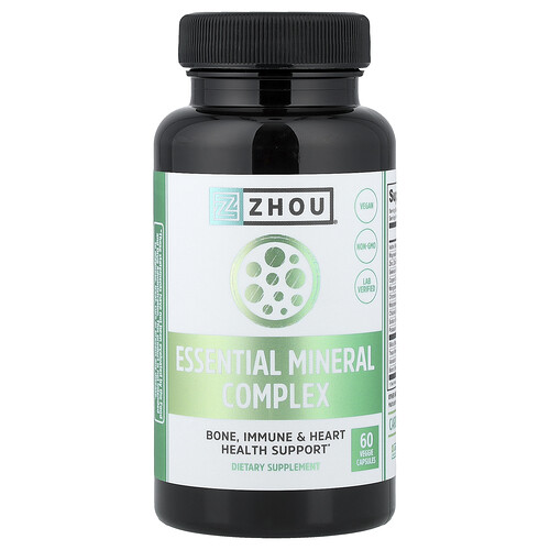 Zhou Nutrition, Essential Mineral Complex, 60 Veggie Capsules