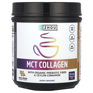 Zhou Nutrition, MCT Kolajen, Vanilya Tarçın, 13,4 oz (379 g)