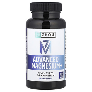 Zhou Nutrition, Magnésium+, Formule avancée, 60 capsules végétales