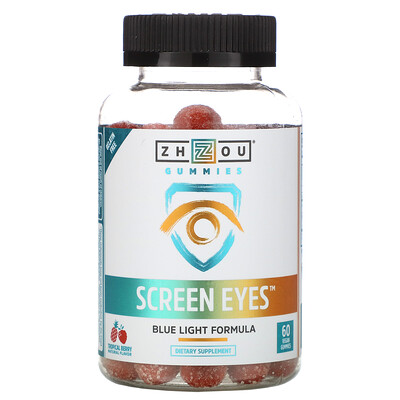 

Zhou Nutrition Screen Eyes, тропические ягоды, 60 веганских жевательных таблеток