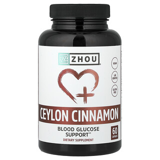 Zhou Nutrition, Cynamon cejloński, 60 kapsułek