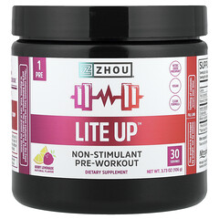 Lite Up™, не стимулюючий засіб перед тренуванням, ягідний лимонад, 106 г (3,73 унції)