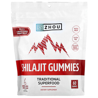 Zhou Nutrition, 喜來芝軟糖，天然櫻桃香草味，60 粒