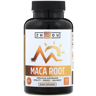 Zhou Nutrition, Organic Maca Root, 120 Vegetable Capsules