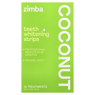 Zimba, Bandes de blanchiment dentaire, Noix de coco, 14 traitements