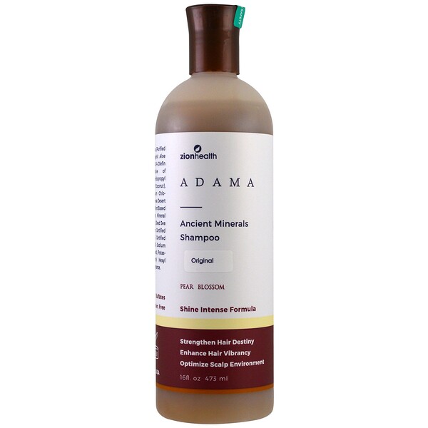Zion Health‏, Adama, Ancient Minerals Shampoo, Original, Pear Blossom, 16 fl oz (473 ml)