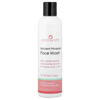 Zion Health, Ancient Minerals Face Wash, For All Skin Types, 8 fl oz (240 ml)