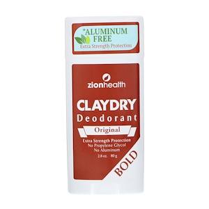 Отзывы о Зион Хэлс, Bold, ClayDry Deodorant, Original, 2.5 oz (70 g)